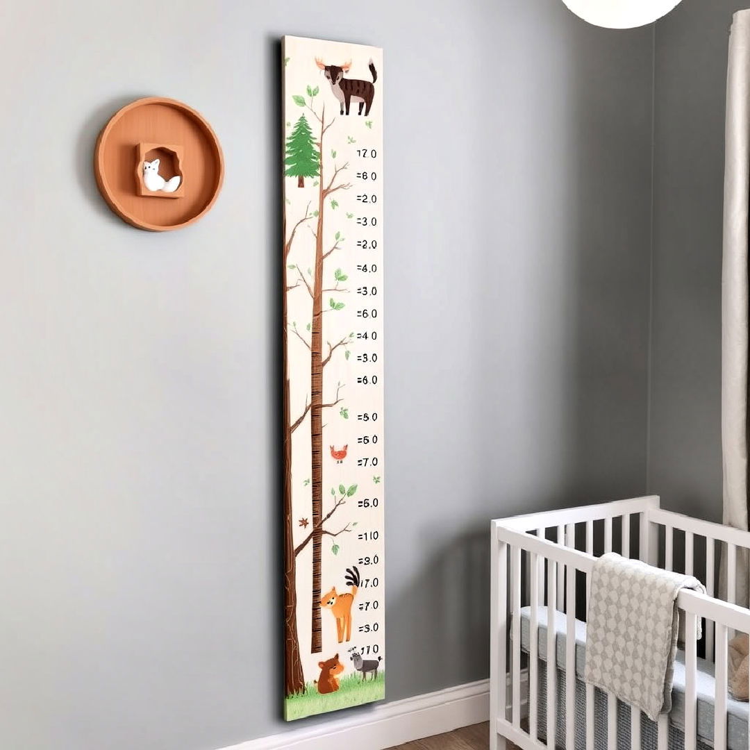 woodland themed growth chart
