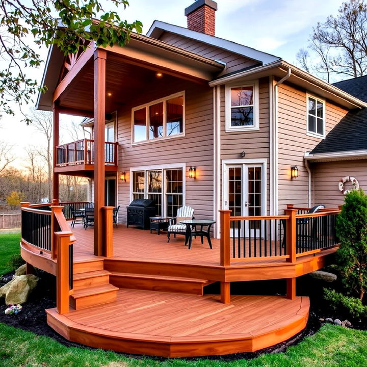 wraparound deck for modern homes