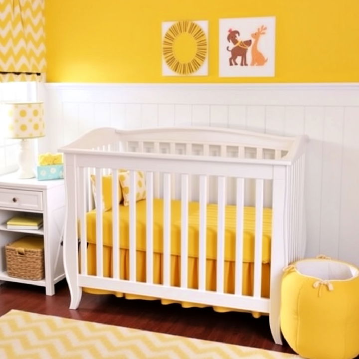 yellow crib bedding for nursery