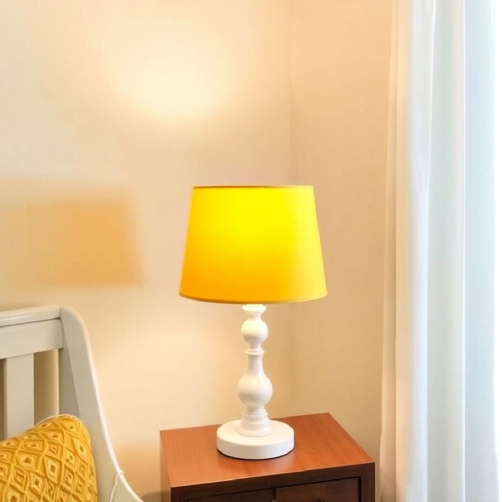 yellow lamp shade for nursery