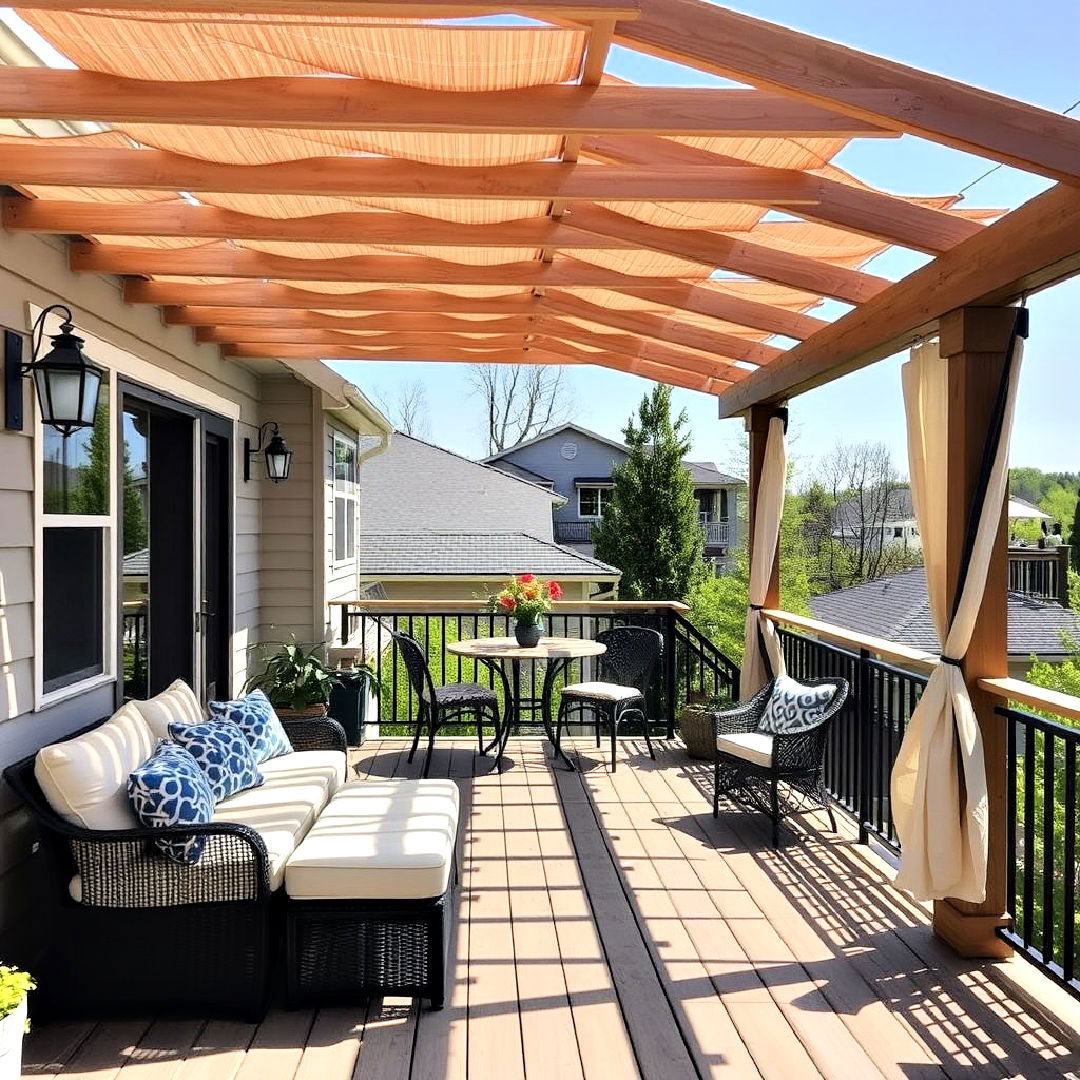add a shade pergola to your second floor deck