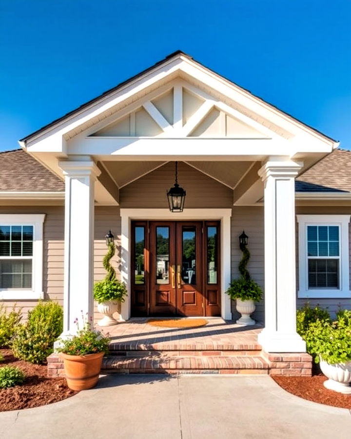 add stately porch columns