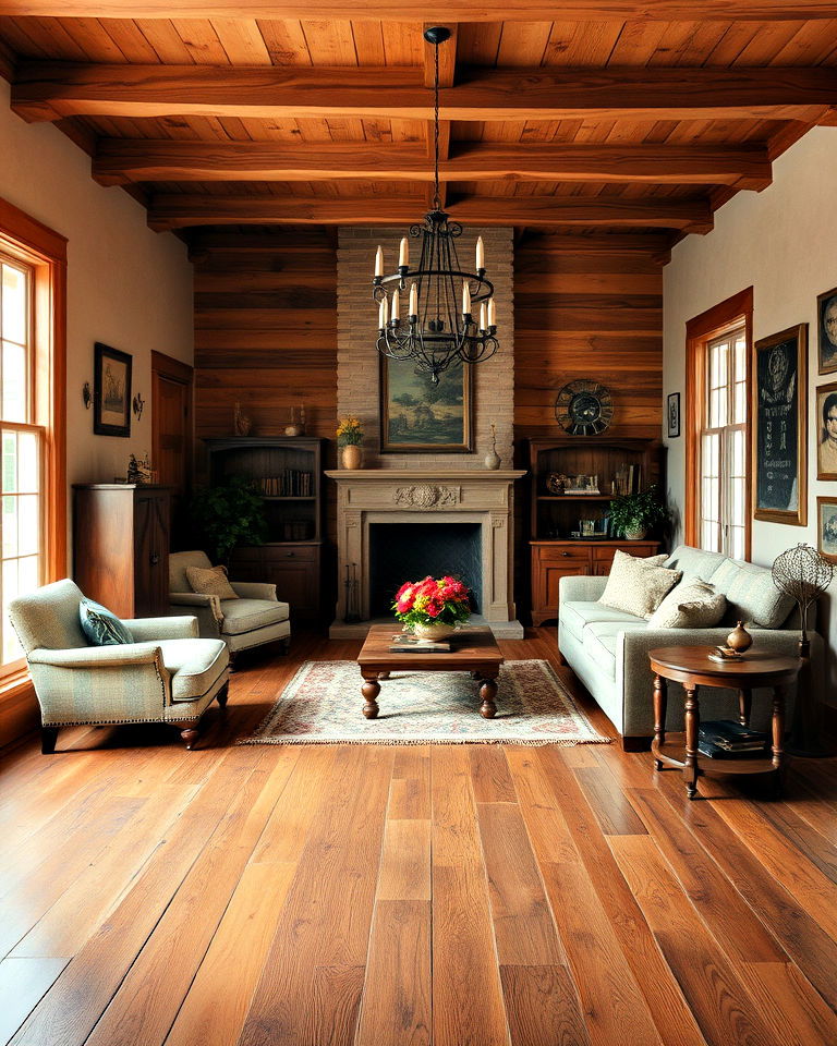 antique oak wood floor