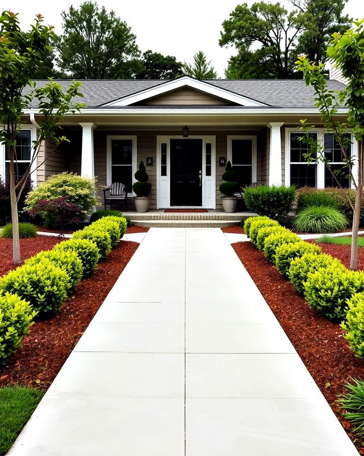 balanced symmetrical landscaping