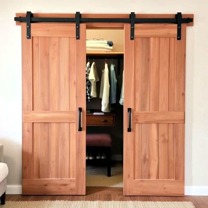 barn style sliding doors for closet