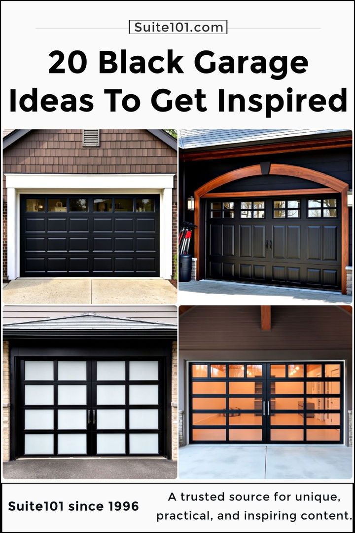 best black garage ideas