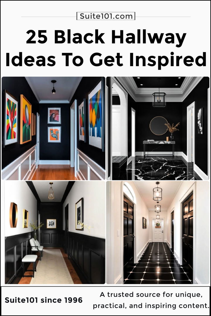 best black hallway ideas