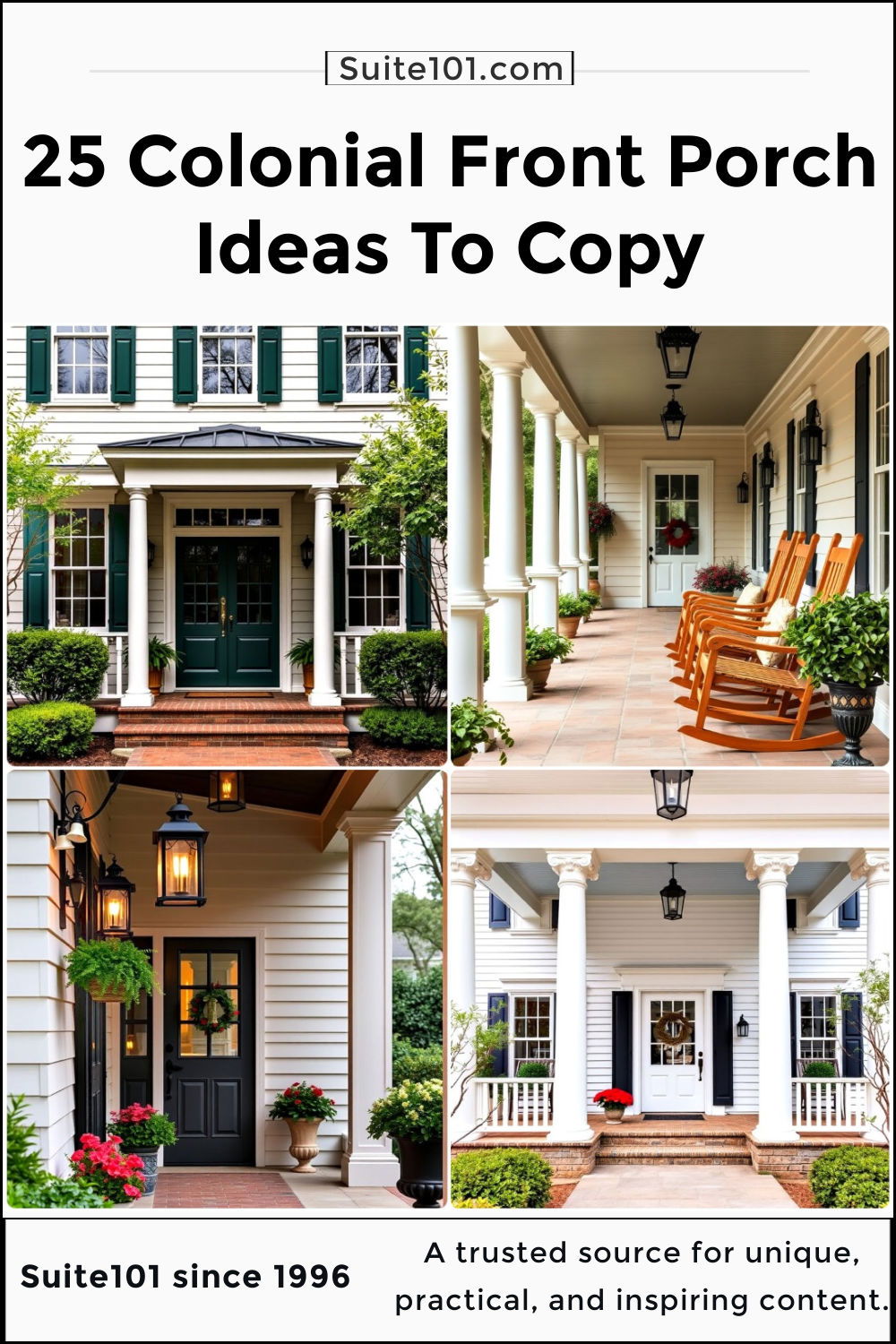 best colonial front porch ideas