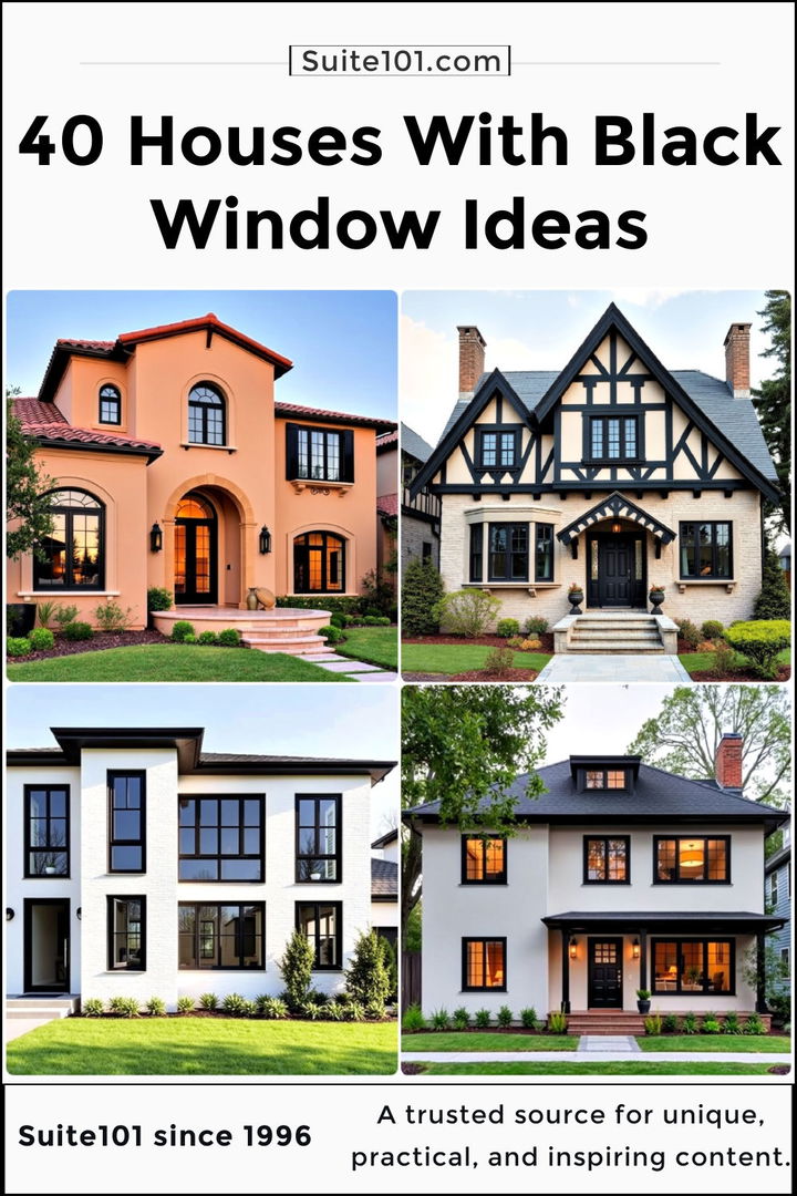 best houses with black windows