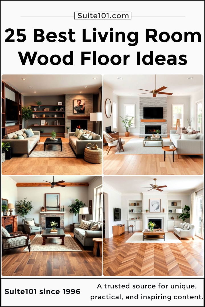 best living room wood floor ideas