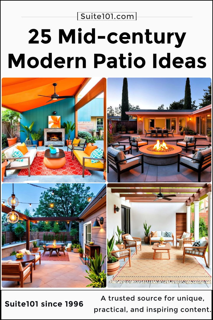 best mid century modern patio ideas