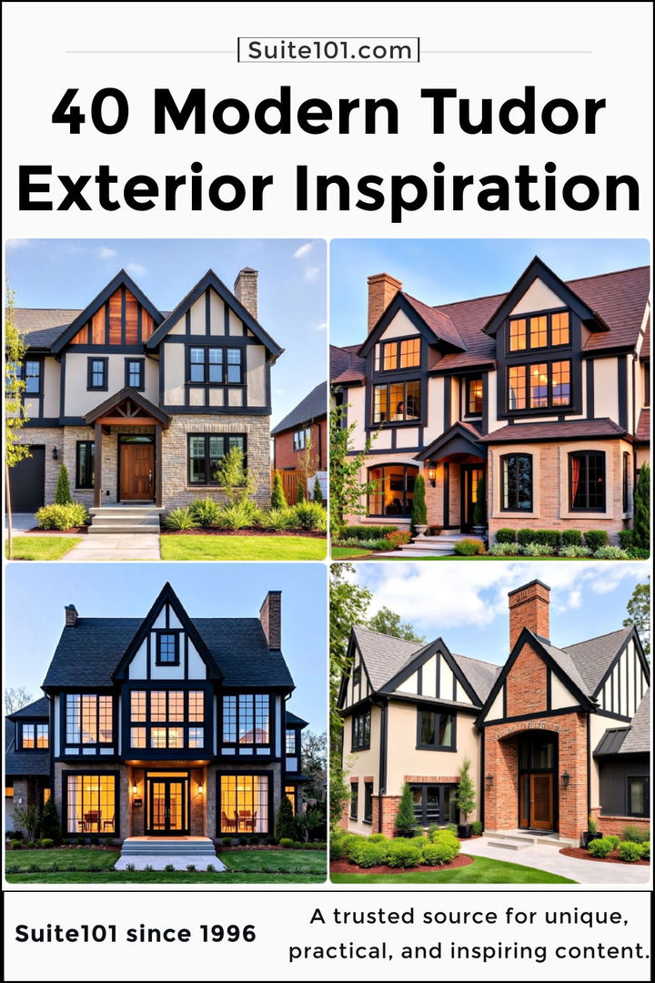 best modern tudor exterior inspiration