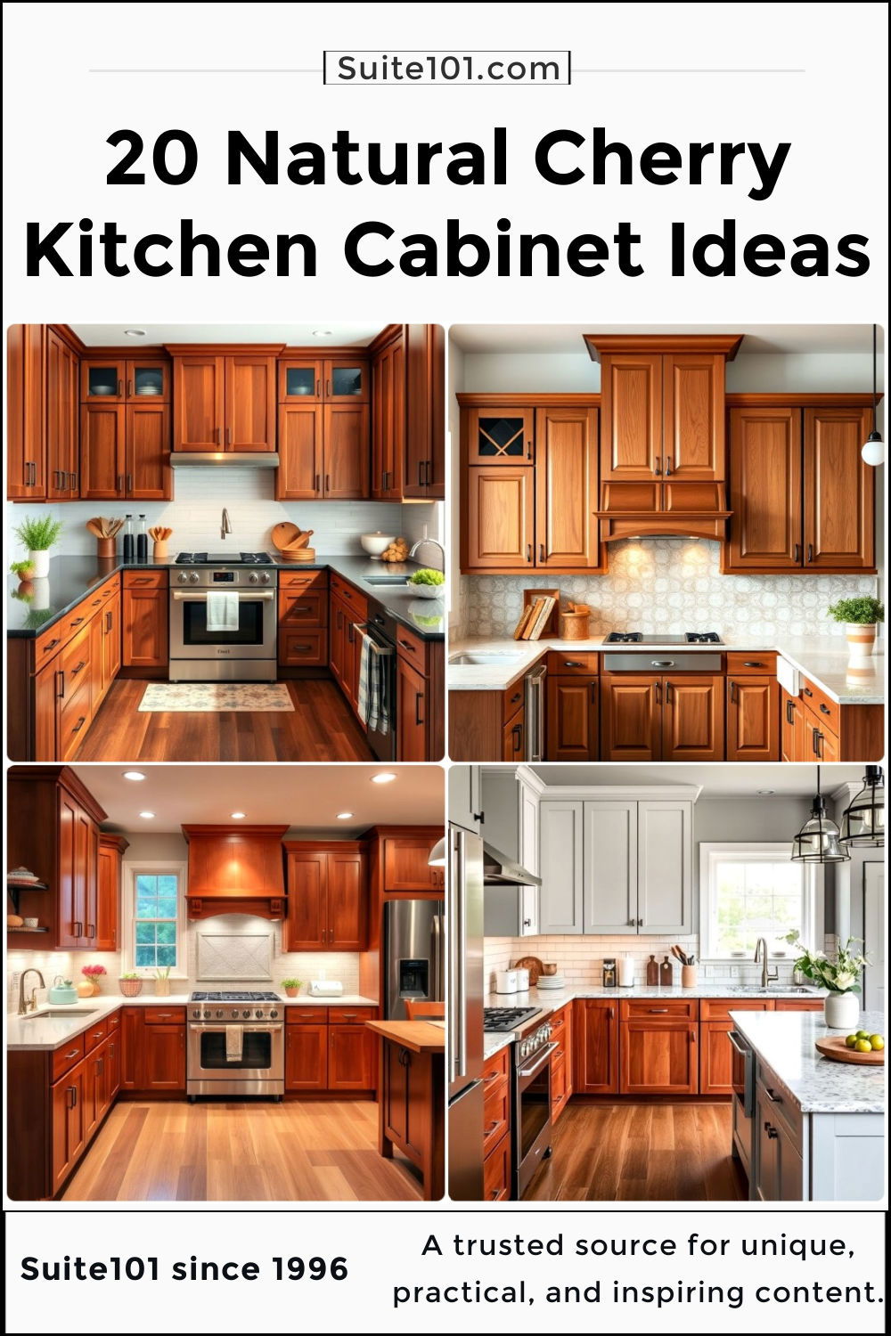 best natural cherry kitchen cabinets