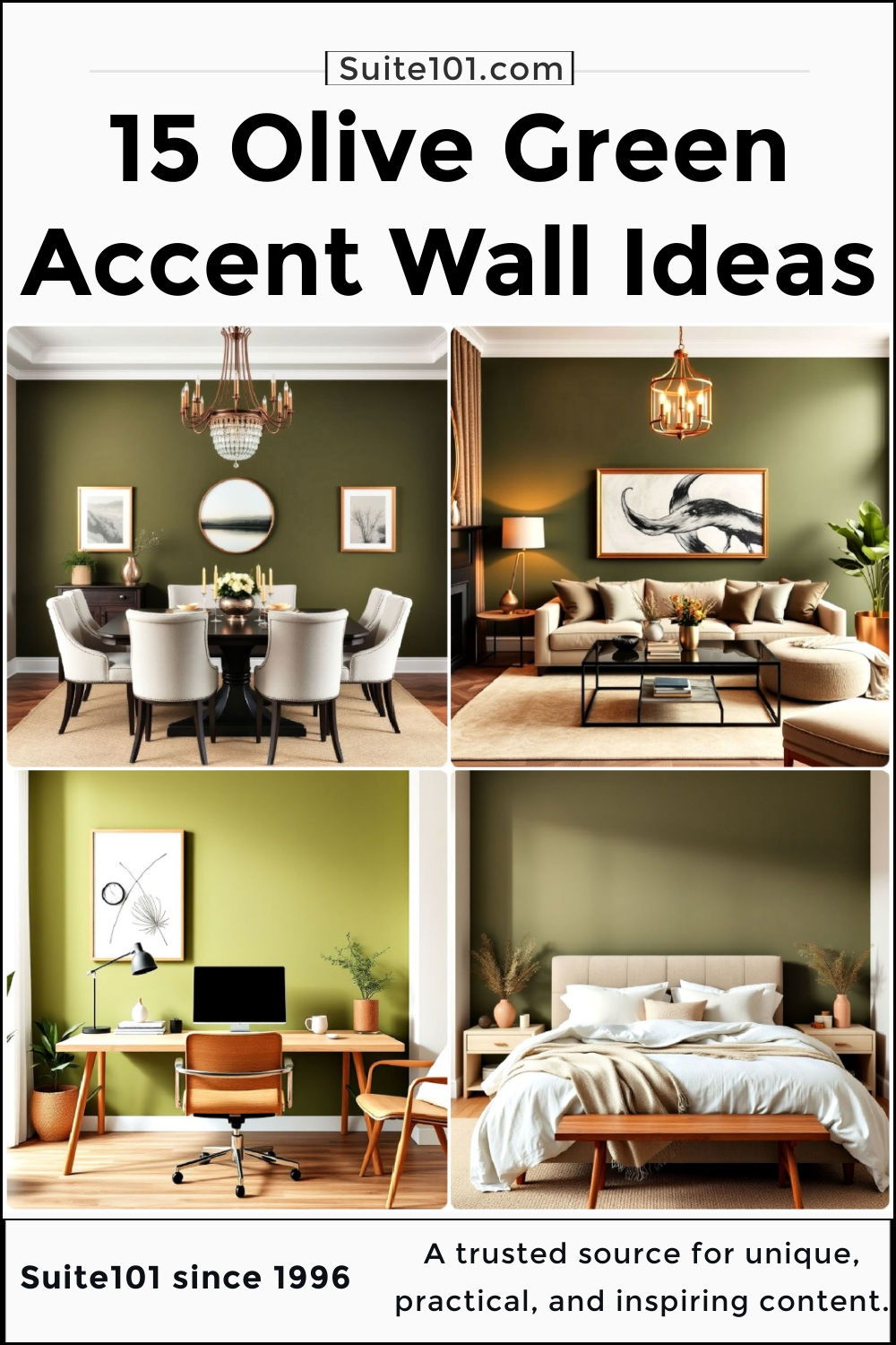 best olive green accent wall ideas