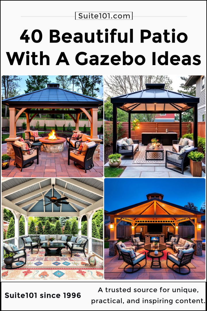 best patio with a gazebo ideas