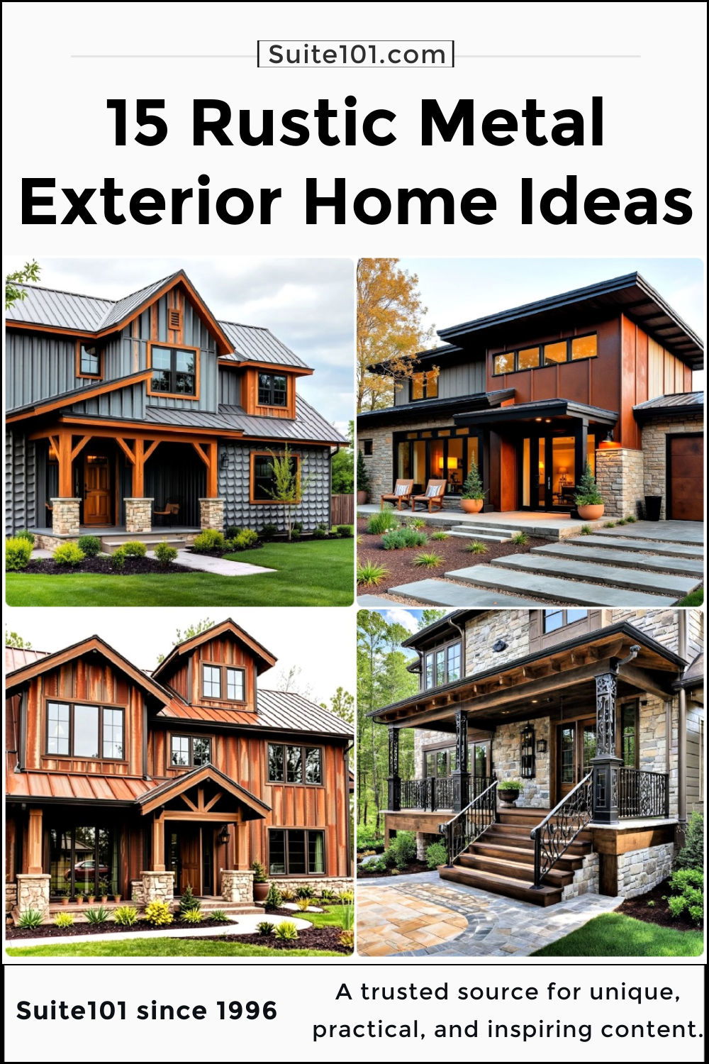 best rustic metal exterior home ideas