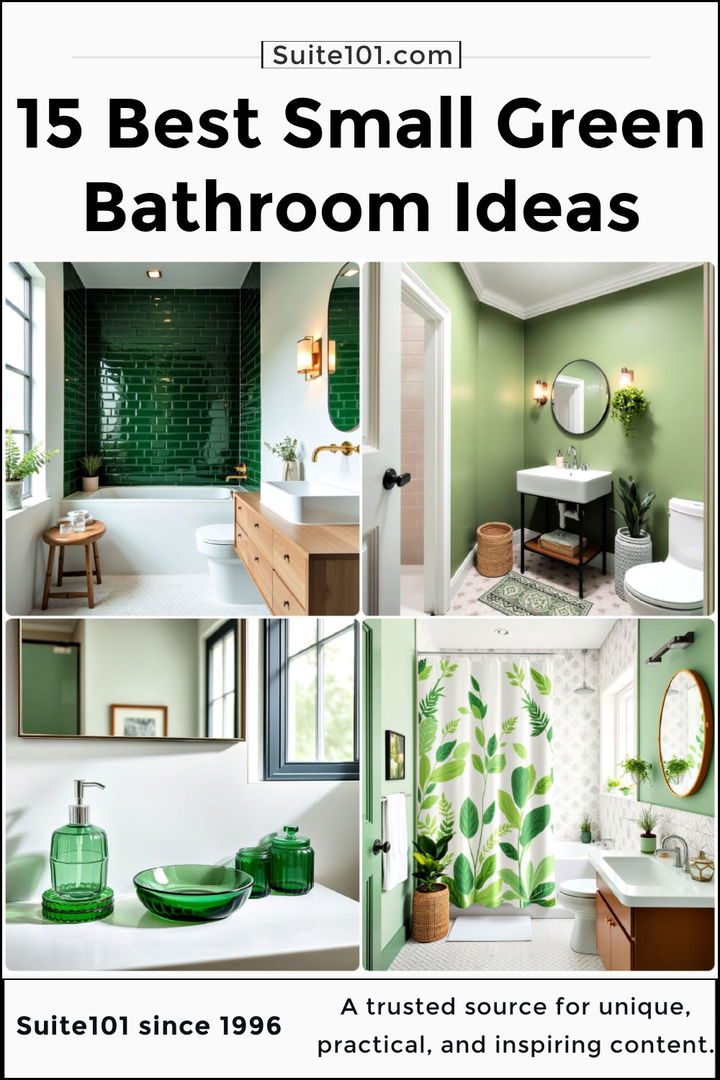 best small green bathroom ideas