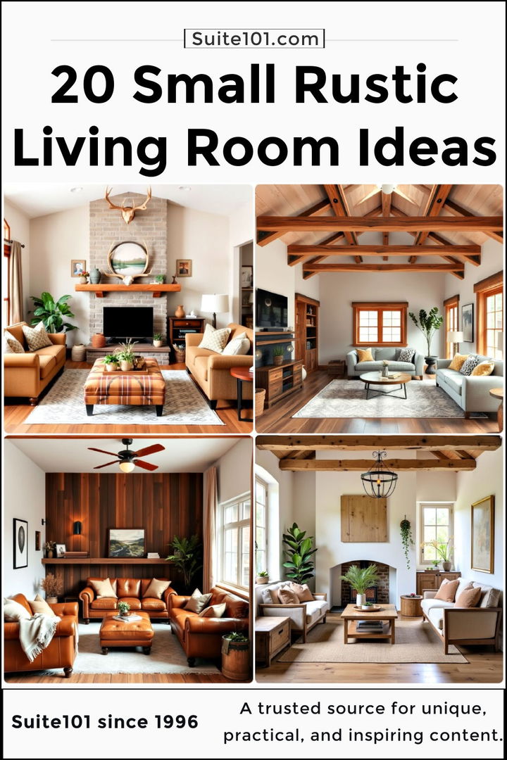 best small rustic living room ideas