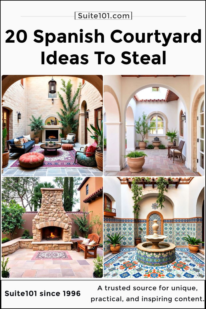 best spanish courtyard ideas