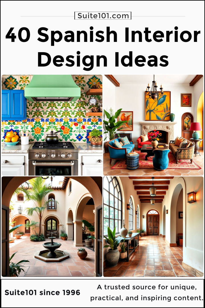 best spanish interior design ideas