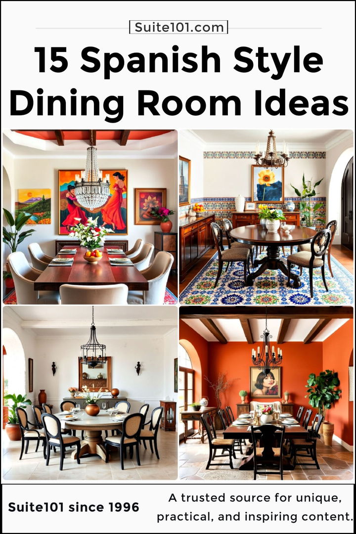 best spanish style dining room ideas