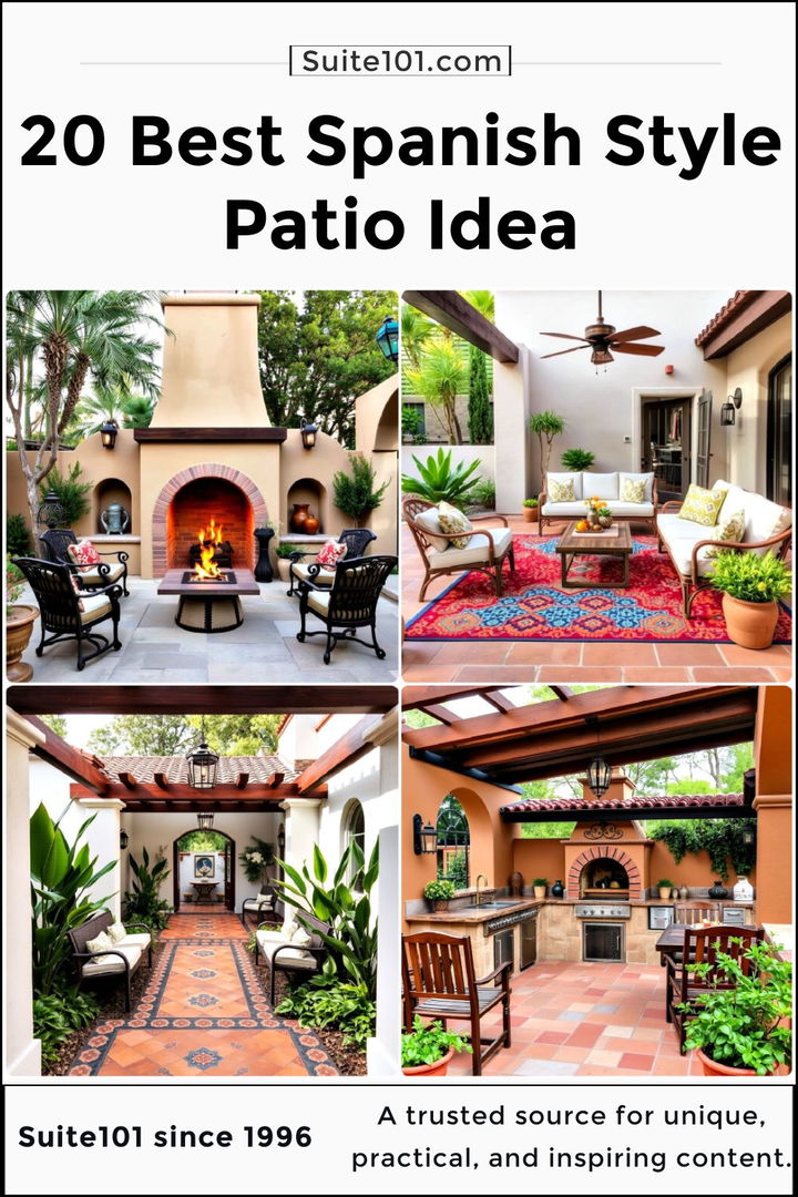 best spanish style patio idea