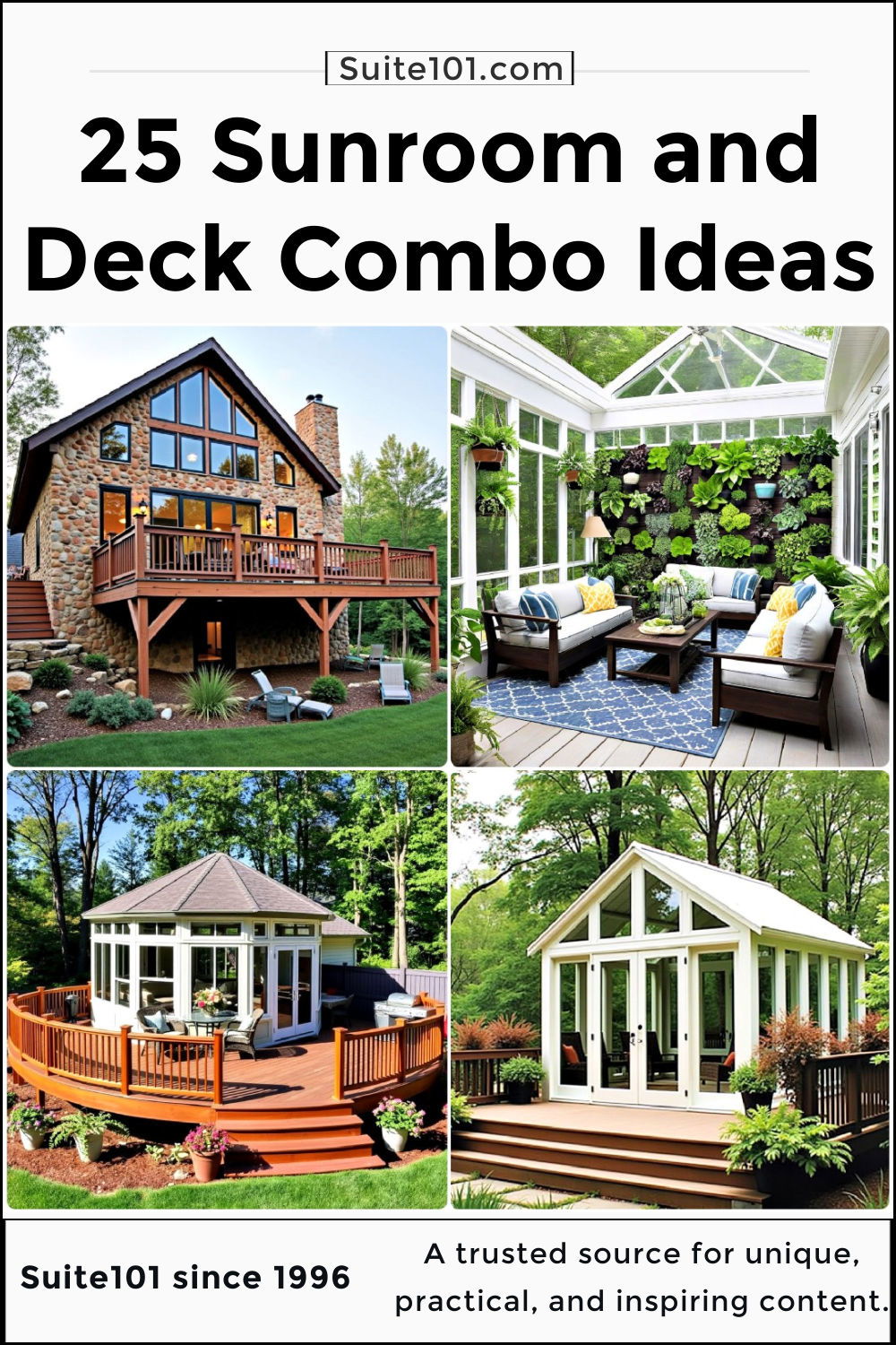 best sunroom and deck combo ideas