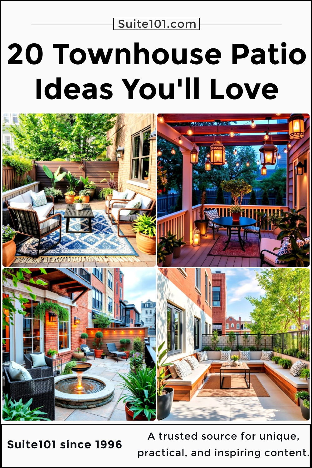 best townhouse patio ideas