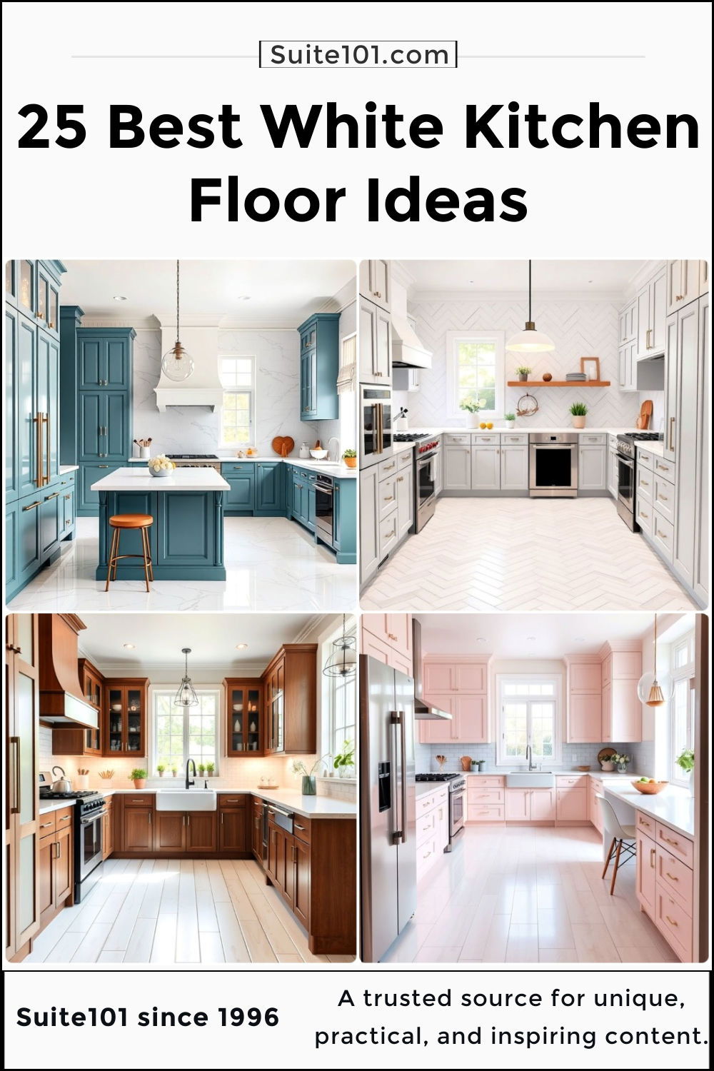 best white kitchen floor ideas