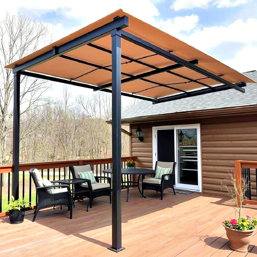 bioclimatic pergola with automated slats