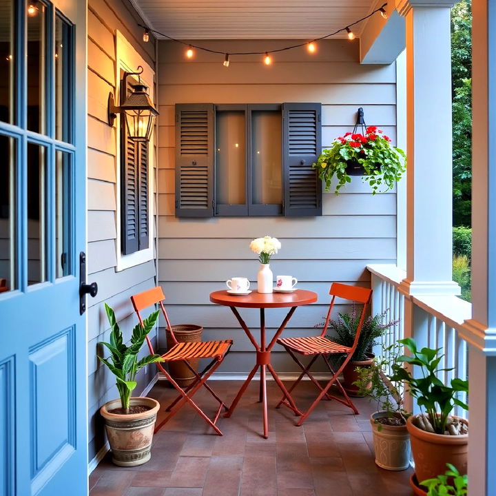 bistro dining area for your side porch