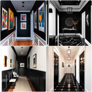 black hallway ideas