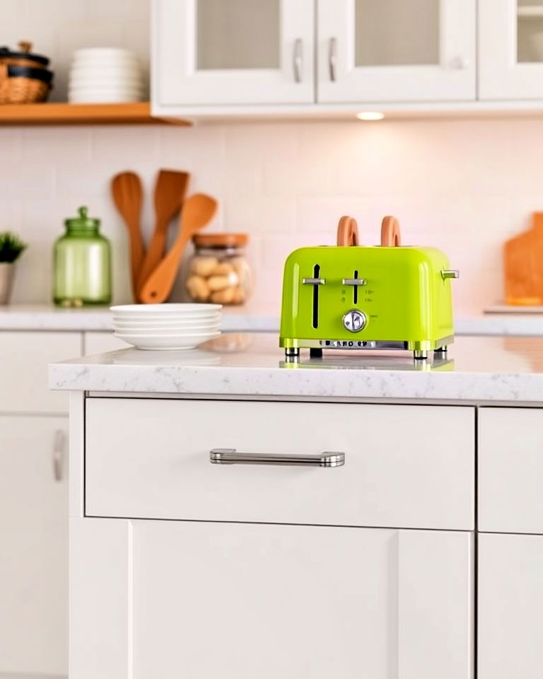 brighten the room with a lime green toaster