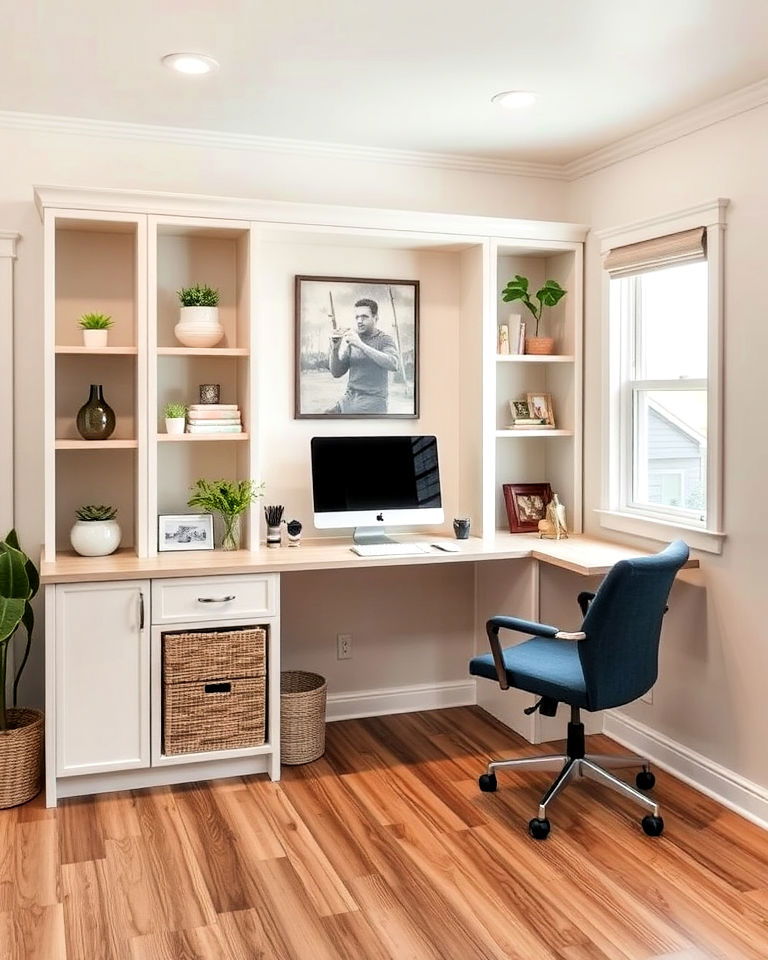 built in desk for home office