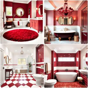 burgundy bathroom ideas