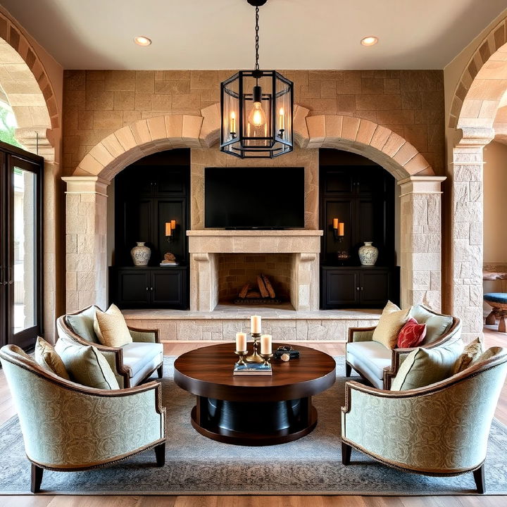 cantera stone accents to add elegance to spanish interiors 1