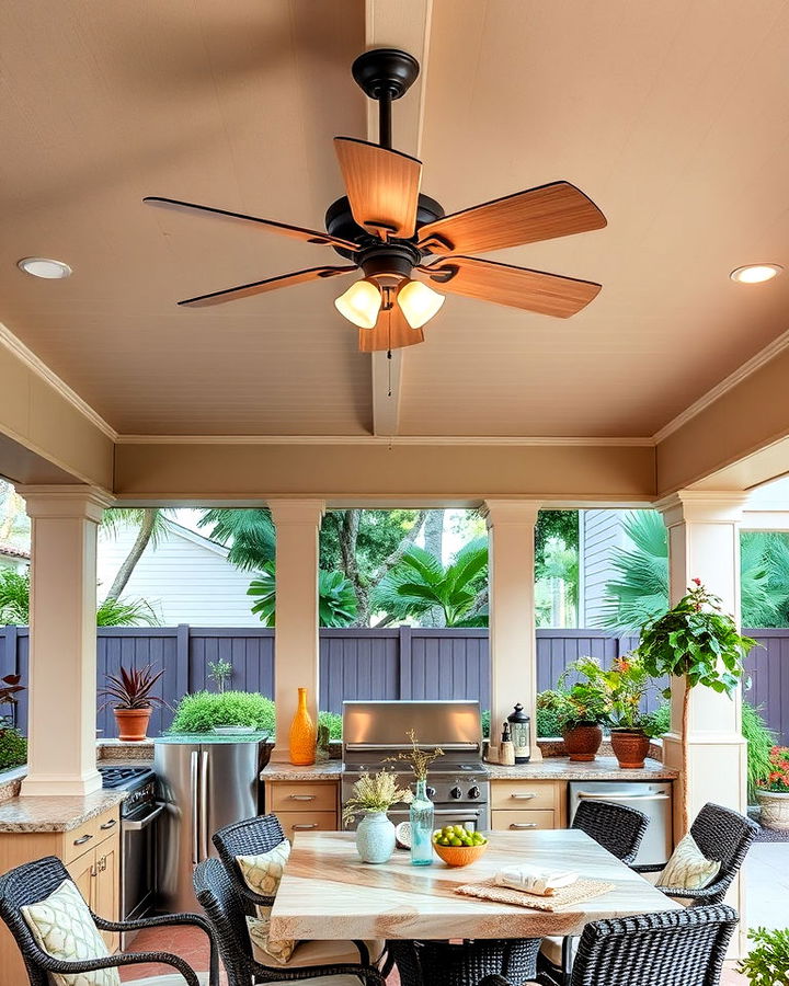 ceiling fan to add comfort