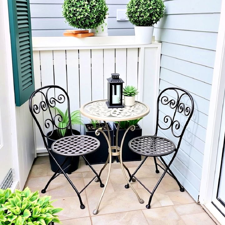 charming bistro set for a patio