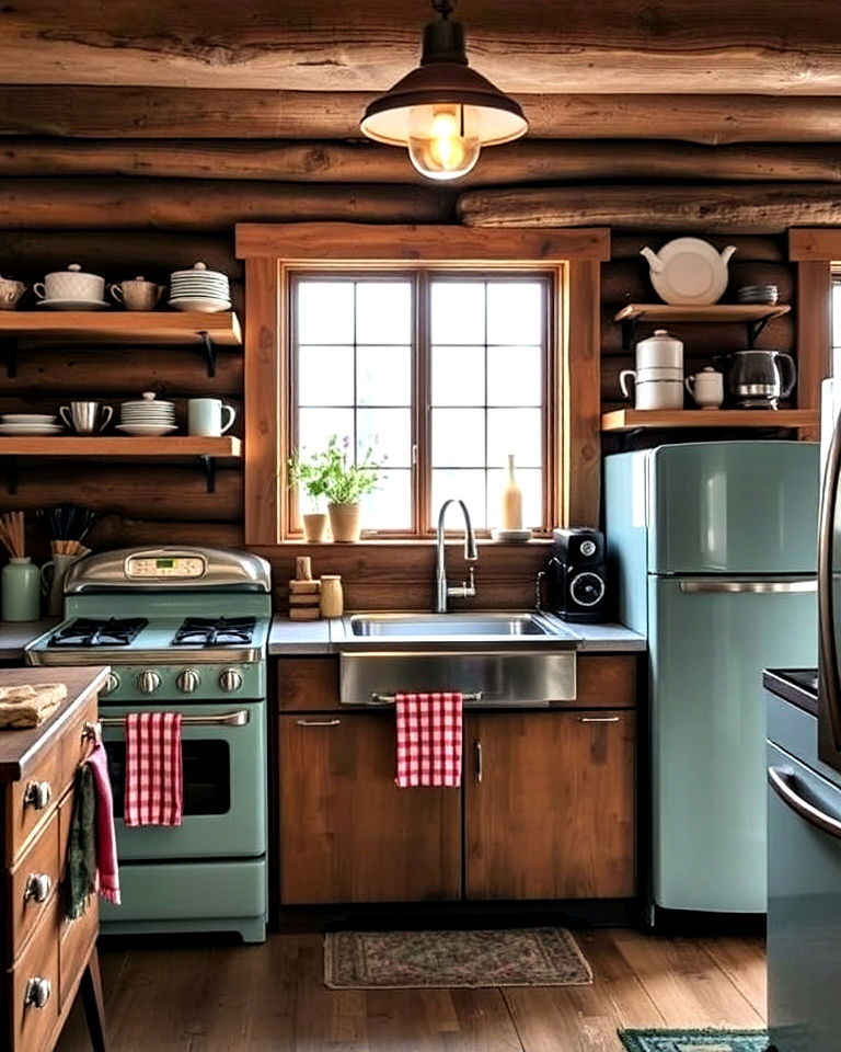 charming contrast retro style appliances