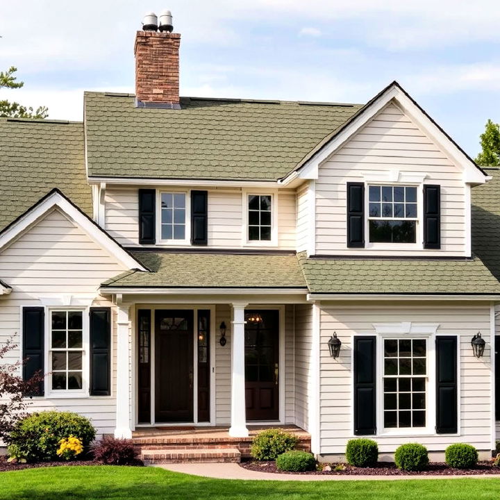 choose olive green shingles for a distinctive roof