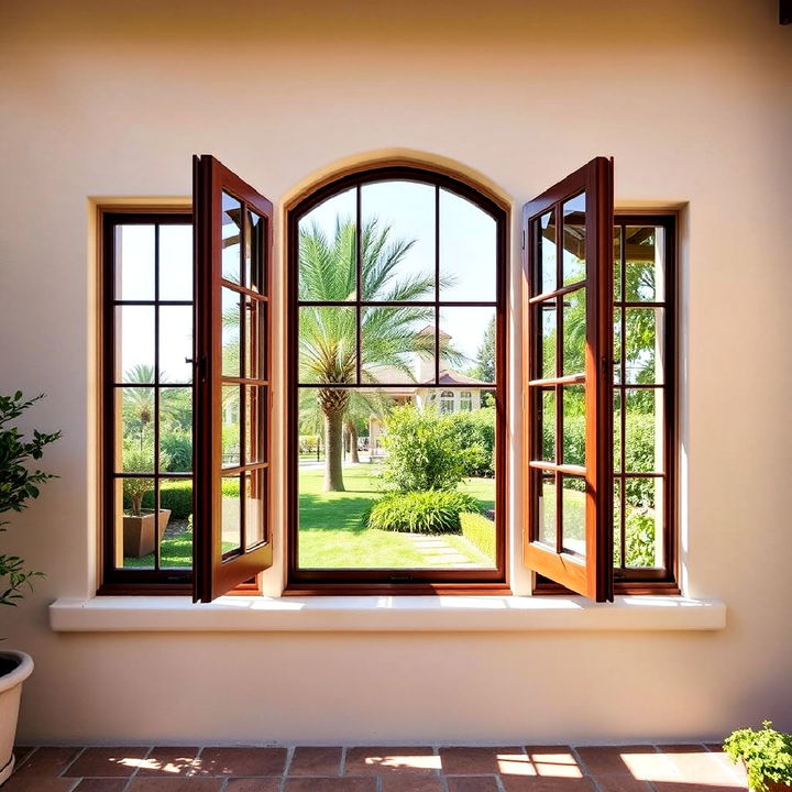 classic spanish style casement windows