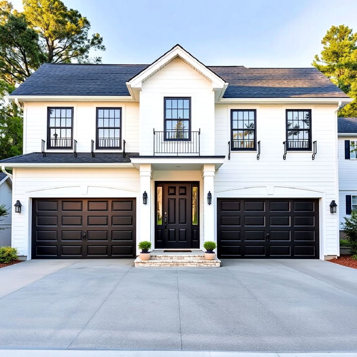 cohesive bold black garage door