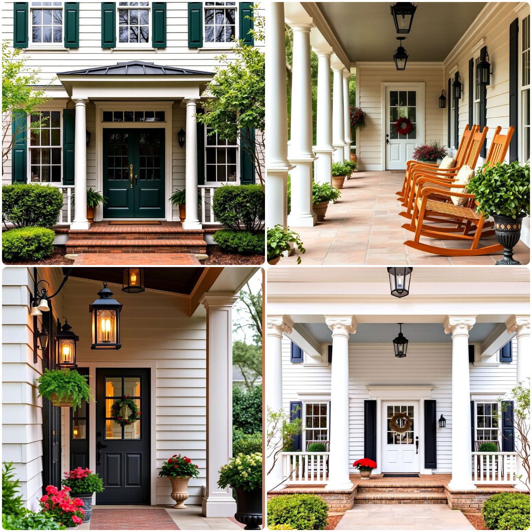 colonial front porch ideas