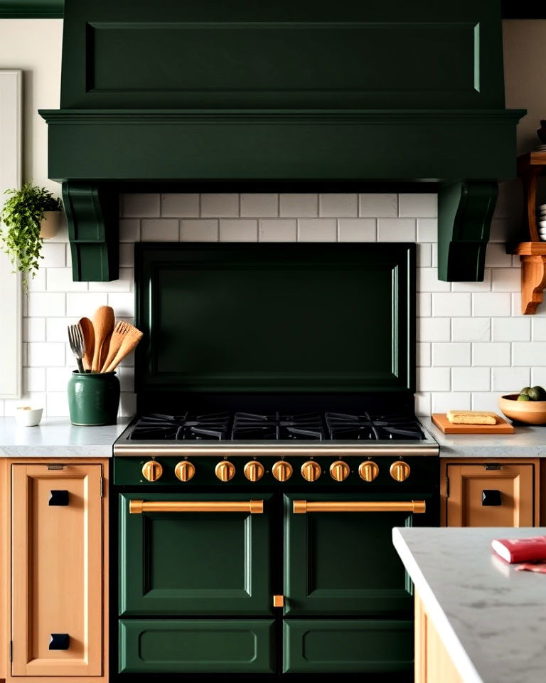 combine boldness with a forest green range