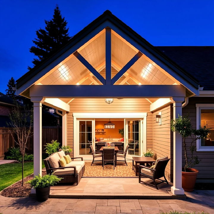 25 Gable Patio Roof Design Ideas for All Seasons