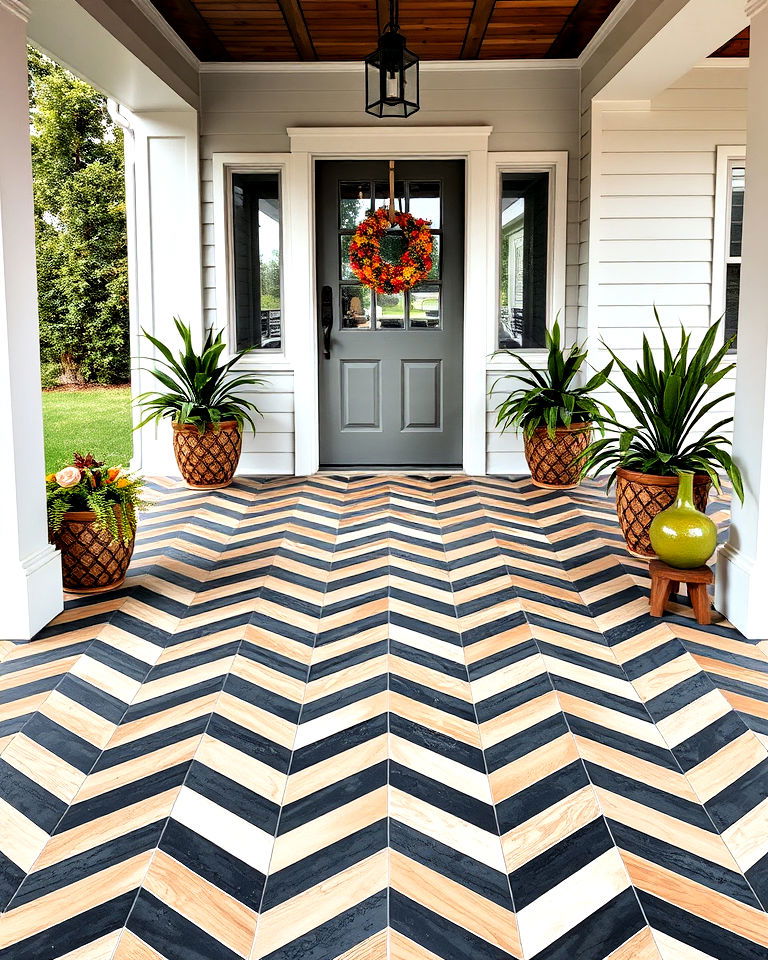 contemporary chevron patterns