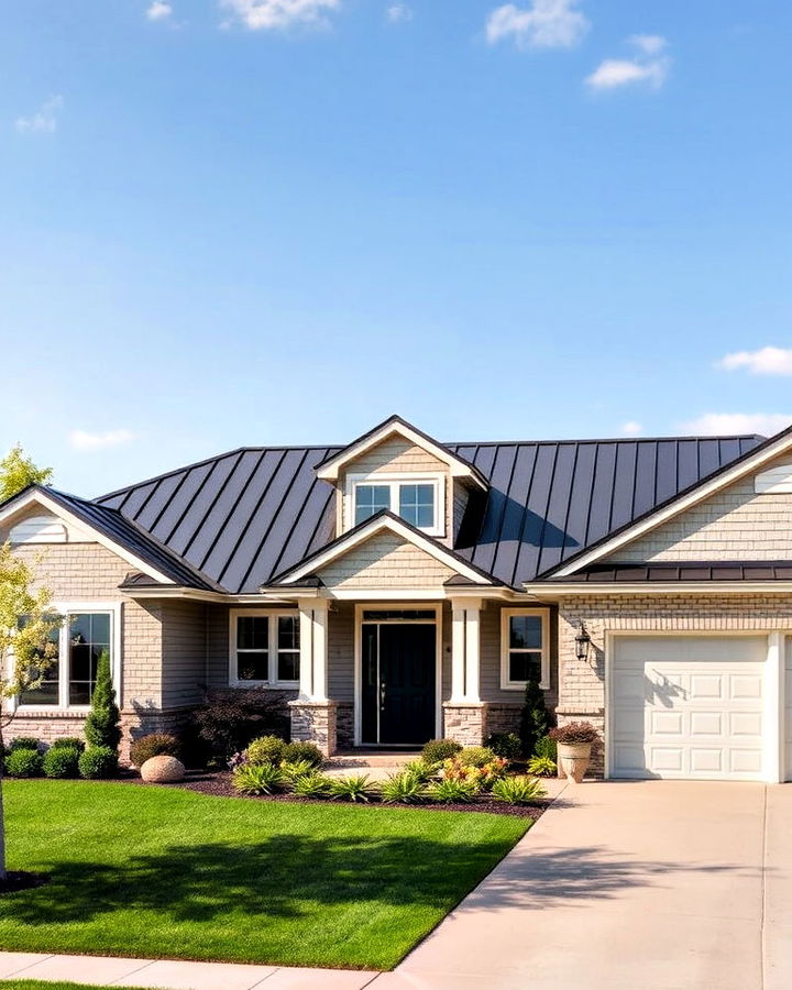 contemporary steel roofing