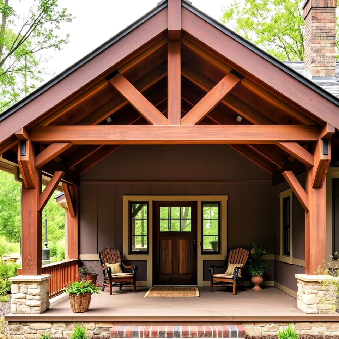 craftsman style open gable for bungalow homes