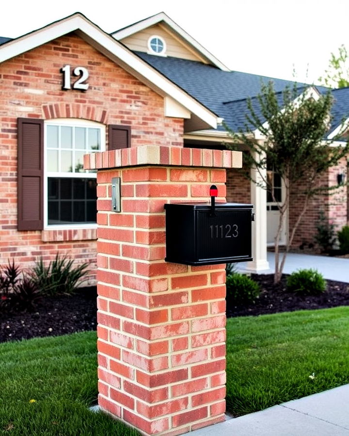 custom brick or stone mailbox