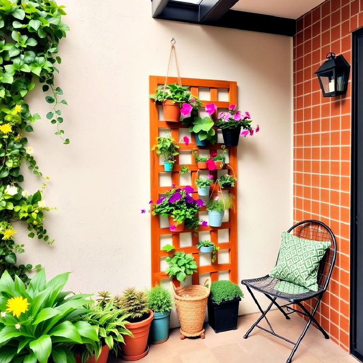 decor patio small corner with a vertical garden